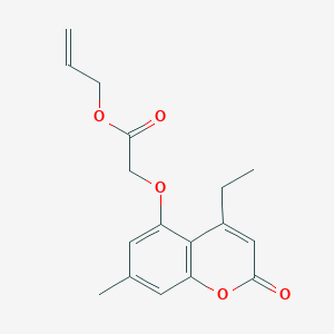 PROP-2-EN-1-YL 2-[(4-ETHYL-7-METHYL-2-OXO-2H-CHROMEN-5-YL)OXY]ACETATE