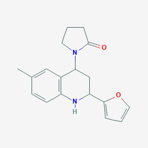 1-(2-Furan-2-yl-6-methyl-1,2,3,4-tetrahydro-quinolin-4-yl)-pyrrolidin-2-one