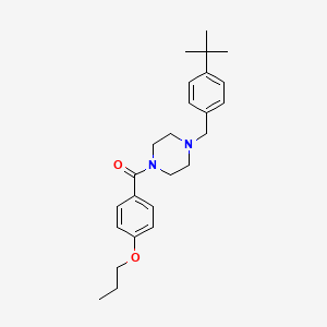 {4-[4-(TERT-BUTYL)BENZYL]PIPERAZINO}(4-PROPOXYPHENYL)METHANONE