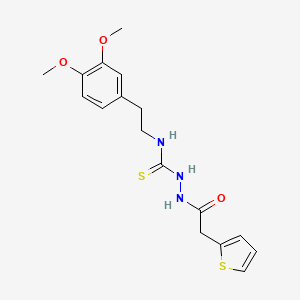 N-[2-(3,4-dimethoxyphenyl)ethyl]-2-(2-thienylacetyl)hydrazinecarbothioamide