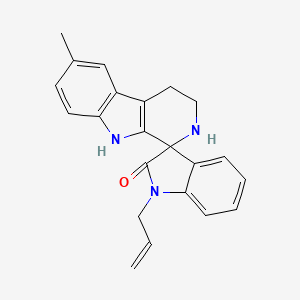 molecular formula C22H21N3O B4590629 1'-allyl-6-methyl-2,3,4,9-tetrahydrospiro[beta-carboline-1,3'-indol]-2'(1'H)-one 