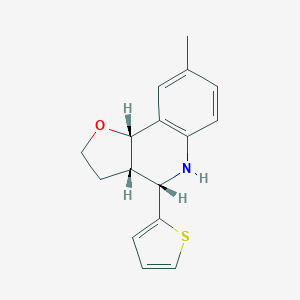 8-Methyl-4-(2-thienyl)-2,3,3a,4,5,9b-hexahydrofuro[3,2-c]quinoline
