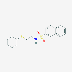 N-[2-(cyclohexylthio)ethyl]-2-naphthalenesulfonamide