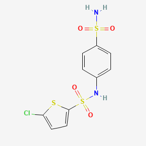 5-chloro-N-(4-sulfamoylphenyl)thiophene-2-sulfonamide