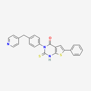 2-mercapto-6-phenyl-3-[4-(4-pyridinylmethyl)phenyl]thieno[2,3-d]pyrimidin-4(3H)-one