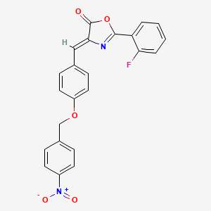 2-(2-fluorophenyl)-4-{4-[(4-nitrobenzyl)oxy]benzylidene}-1,3-oxazol-5(4H)-one