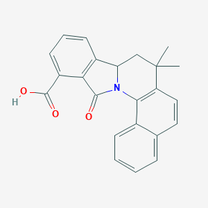 7,7-Dimethyl-13-oxo-7,8,8a,13-tetrahydrobenzo[h]isoindolo[2,1-a]quinoline-12-carboxylicacid