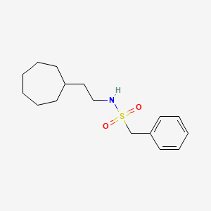 N-(2-cycloheptylethyl)-1-phenylmethanesulfonamide