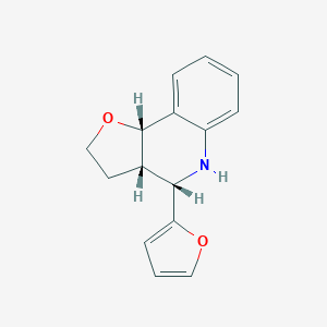 molecular formula C15H15NO2 B459073 4-(2-Furyl)-2,3,3a,4,5,9b-hexahydrofuro[3,2-c]quinoline CAS No. 878376-68-2