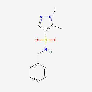 N-BENZYL-15-DIMETHYL-1H-PYRAZOLE-4-SULFONAMIDE