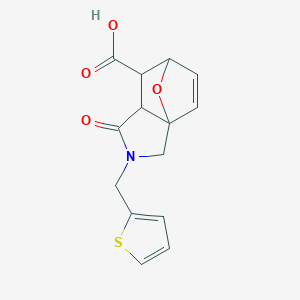 1-Oxo-2-(thiophen-2-ylmethyl)-1,2,3,6,7,7a-hexahydro-3a,6-epoxyisoindole-7-carboxylic acid