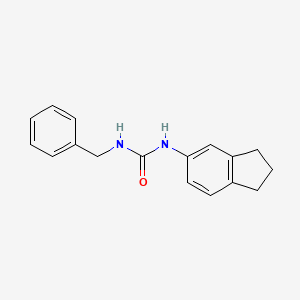 molecular formula C17H18N2O B4590757 N-benzyl-N'-(2,3-dihydro-1H-inden-5-yl)urea 