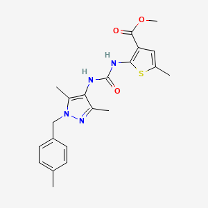 methyl 2-[({[3,5-dimethyl-1-(4-methylbenzyl)-1H-pyrazol-4-yl]amino}carbonyl)amino]-5-methyl-3-thiophenecarboxylate