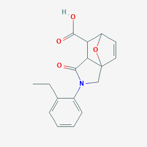 2-(2-Ethylphenyl)-1-oxo-1,2,3,6,7,7a-hexahydro-3a,6-epoxyisoindole-7-carboxylic acid