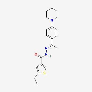 5-ethyl-N'-{1-[4-(1-piperidinyl)phenyl]ethylidene}-3-thiophenecarbohydrazide