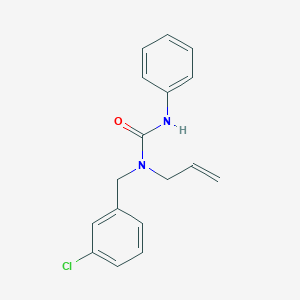 molecular formula C17H17ClN2O B459080 N-allyl-N-(3-chlorobenzyl)-N'-phenylurea 