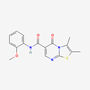 N-(2-methoxyphenyl)-2,3-dimethyl-5-oxo-5H-[1,3]thiazolo[3,2-a]pyrimidine-6-carboxamide