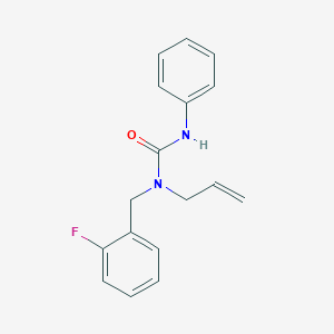 molecular formula C17H17FN2O B459082 N-allyl-N-(2-fluorobenzyl)-N'-phenylurea 