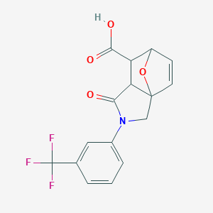 1-Oxo-2-[3-(trifluoromethyl)phenyl]-1,2,3,6,7,7a-hexahydro-3a,6-epoxyisoindole-7-carboxylic acid