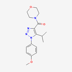 4-[1-(4-METHOXYPHENYL)-5-(PROPAN-2-YL)-1H-1,2,3-TRIAZOLE-4-CARBONYL]MORPHOLINE