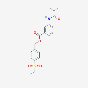 4-(propylsulfonyl)benzyl 3-(isobutyrylamino)benzoate