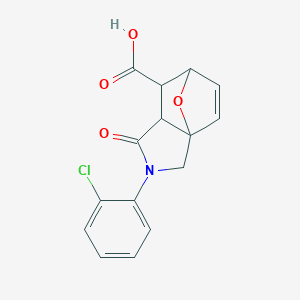 2-(2-Chlorophenyl)-1-oxo-1,2,3,6,7,7a-hexahydro-3a,6-epoxyisoindole-7-carboxylic acid