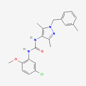 N-(5-chloro-2-methoxyphenyl)-N'-[3,5-dimethyl-1-(3-methylbenzyl)-1H-pyrazol-4-yl]urea