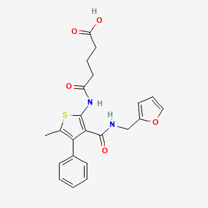 5-[(3-{[(2-furylmethyl)amino]carbonyl}-5-methyl-4-phenyl-2-thienyl)amino]-5-oxopentanoic acid