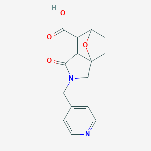 1-Oxo-2-[1-(pyridin-4-yl)ethyl]-1,2,3,6,7,7a-hexahydro-3a,6-epoxyisoindole-7-carboxylic acid