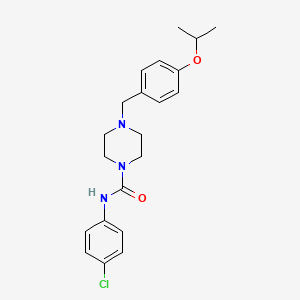 N-(4-CHLOROPHENYL)-4-{[4-(PROPAN-2-YLOXY)PHENYL]METHYL}PIPERAZINE-1-CARBOXAMIDE