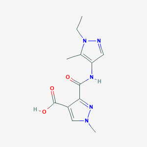 3-{[(1-ethyl-5-methyl-1H-pyrazol-4-yl)amino]carbonyl}-1-methyl-1H-pyrazole-4-carboxylic acid