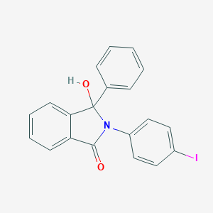 molecular formula C20H14INO2 B459099 3-Hydroxy-2-(4-iodophenyl)-3-phenyl-1-isoindolinone 