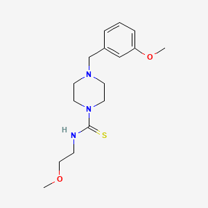 4-(3-methoxybenzyl)-N-(2-methoxyethyl)-1-piperazinecarbothioamide