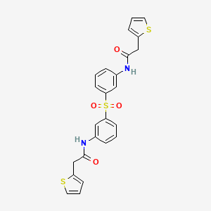 molecular formula C24H20N2O4S3 B4591096 N,N'-(sulfonyldi-3,1-phenylene)bis[2-(2-thienyl)acetamide] 