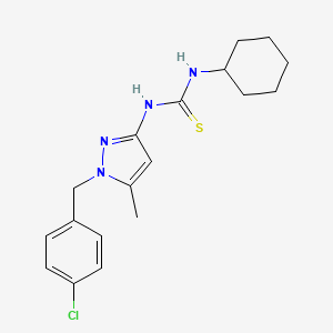 N-[1-(4-chlorobenzyl)-5-methyl-1H-pyrazol-3-yl]-N'-cyclohexylthiourea