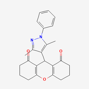 9-(3,5-dimethyl-1-phenyl-1H-pyrazol-4-yl)-3,4,5,6,7,9-hexahydro-1H-xanthene-1,8(2H)-dione