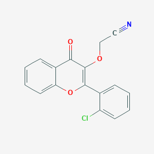 2-[2-(2-Chlorophenyl)-4-oxochromen-3-yl]oxyacetonitrile