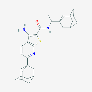 molecular formula C30H39N3OS B459124 6-(1-adamantyl)-N-[1-(1-adamantyl)ethyl]-3-aminothieno[2,3-b]pyridine-2-carboxamide CAS No. 340817-73-4