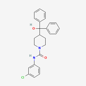 N-(3-chlorophenyl)-4-[hydroxy(diphenyl)methyl]piperidine-1-carboxamide