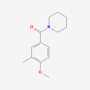 molecular formula C14H19NO2 B4591304 1-(4-methoxy-3-methylbenzoyl)piperidine 