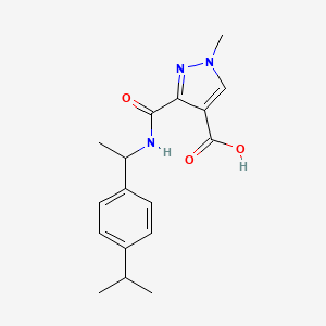 3-({[1-(4-isopropylphenyl)ethyl]amino}carbonyl)-1-methyl-1H-pyrazole-4-carboxylic acid