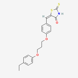 5-{4-[3-(4-ethylphenoxy)propoxy]benzylidene}-2-thioxo-1,3-thiazolidin-4-one