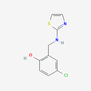 4-chloro-2-[(1,3-thiazol-2-ylamino)methyl]phenol