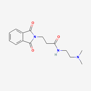 N-[2-(DIMETHYLAMINO)ETHYL]-3-(1,3-DIOXO-2,3-DIHYDRO-1H-ISOINDOL-2-YL)PROPANAMIDE