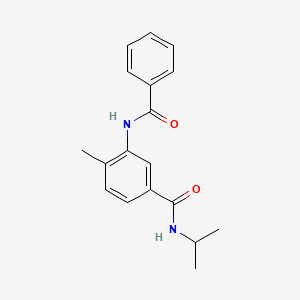 molecular formula C18H20N2O2 B4591397 3-BENZAMIDO-4-METHYL-N-(PROPAN-2-YL)BENZAMIDE 