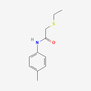 2-ethylsulfanyl-N-(4-methylphenyl)acetamide