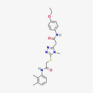 2-[5-({2-[(2,3-dimethylphenyl)amino]-2-oxoethyl}sulfanyl)-4-methyl-4H-1,2,4-triazol-3-yl]-N-(4-ethoxyphenyl)acetamide