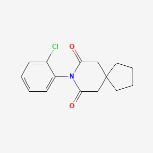 molecular formula C15H16ClNO2 B4591447 8-(2-chlorophenyl)-8-azaspiro[4.5]decane-7,9-dione 