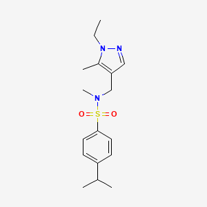 N-[(1-ETHYL-5-METHYL-1H-PYRAZOL-4-YL)METHYL]-4-ISOPROPYL-N-METHYL-1-BENZENESULFONAMIDE