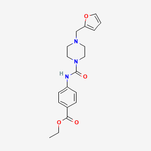 ETHYL 4-({[4-(2-FURYLMETHYL)PIPERAZINO]CARBONYL}AMINO)BENZOATE